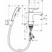 Смеситель hansgrohe Metris для раковины с гигиеническим душем и сливной клапан Push-Open