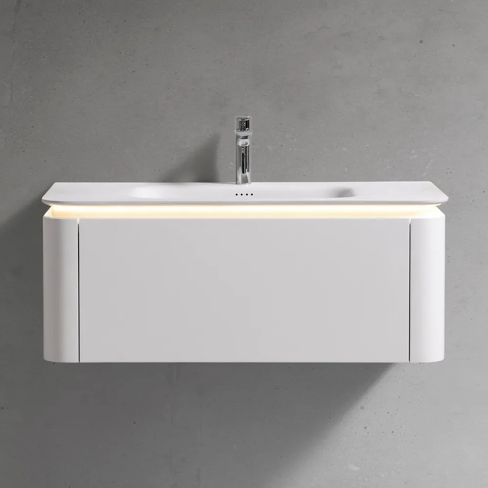 Мебель  U925.1000 основной шкаф,DTS Corian раковина-столешница / LED light (1000x520x400)