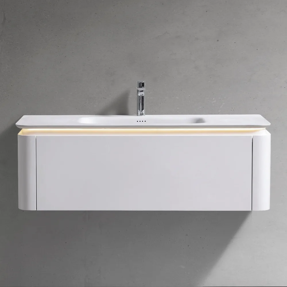 Мебель  U925.1200 основной шкаф,DTS Corian раковина-столешница / LED light (1200x520x400)