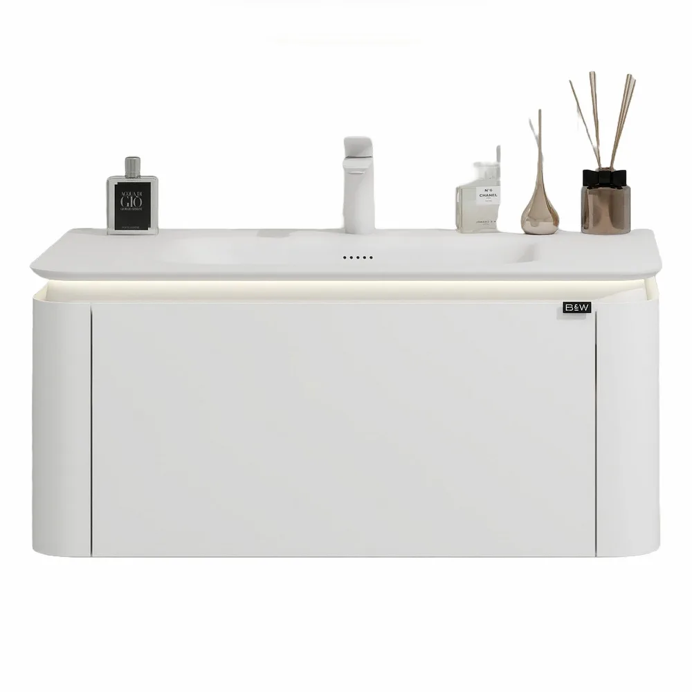 Мебель  U925.900 основной шкаф, Unihopper, Corian раковина-столешница / LED light (900x520x400)