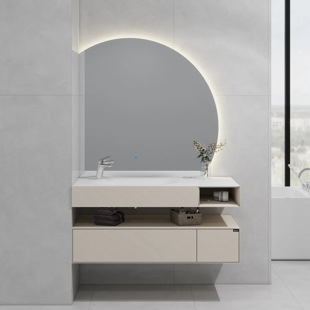 Мебель  U955.1200L основной шкаф, P03, Unihopper,Corian раковина-столешница (1200x520x400)