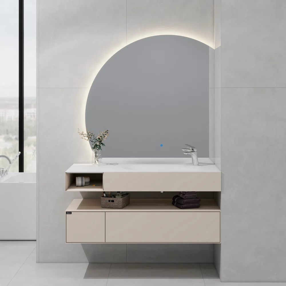 Мебель  U955.1200R основной шкаф, P03, Unihopper,Corian раковина-столешница (1200x520x400)