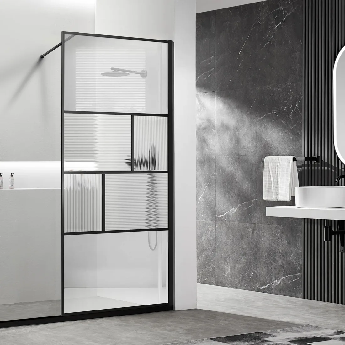 Душевая перегородка VINCEA Walk-In VSW-1HC — душевая перегородка VINCEA