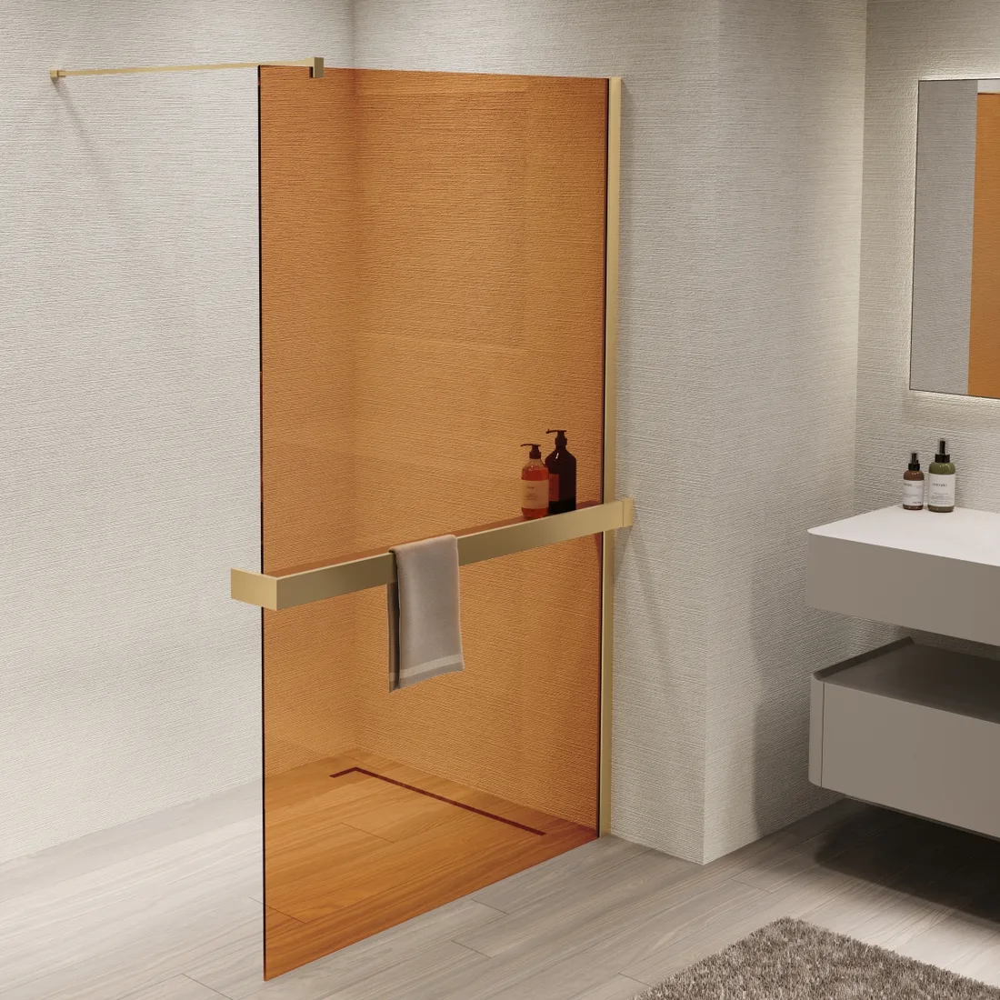 Душевая перегородка VINCEA Walk-In VSW-1HR — душевая перегородка VINCEA